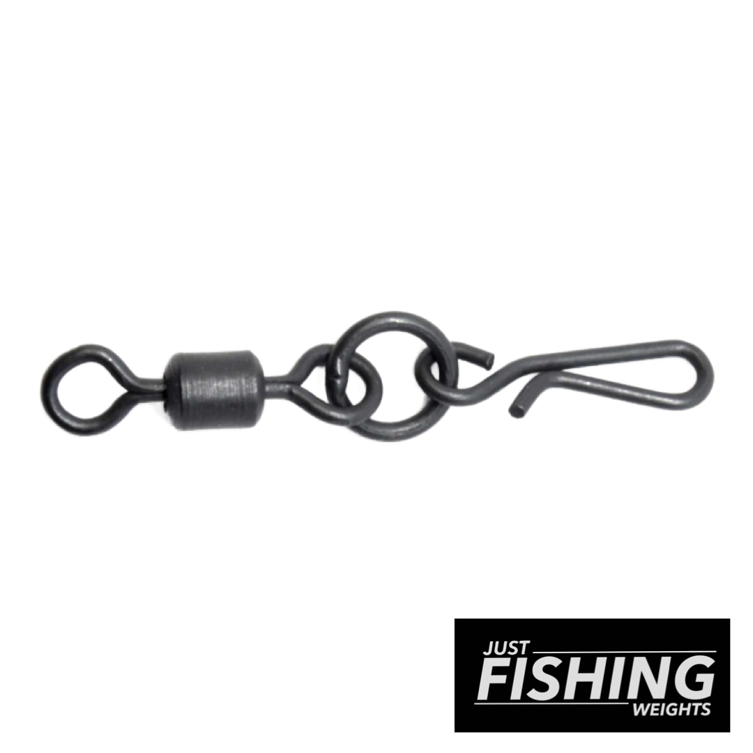 Just Fishing Weights - Size 4 Flexi Ring Quick Change Swivel (UK Size 8)