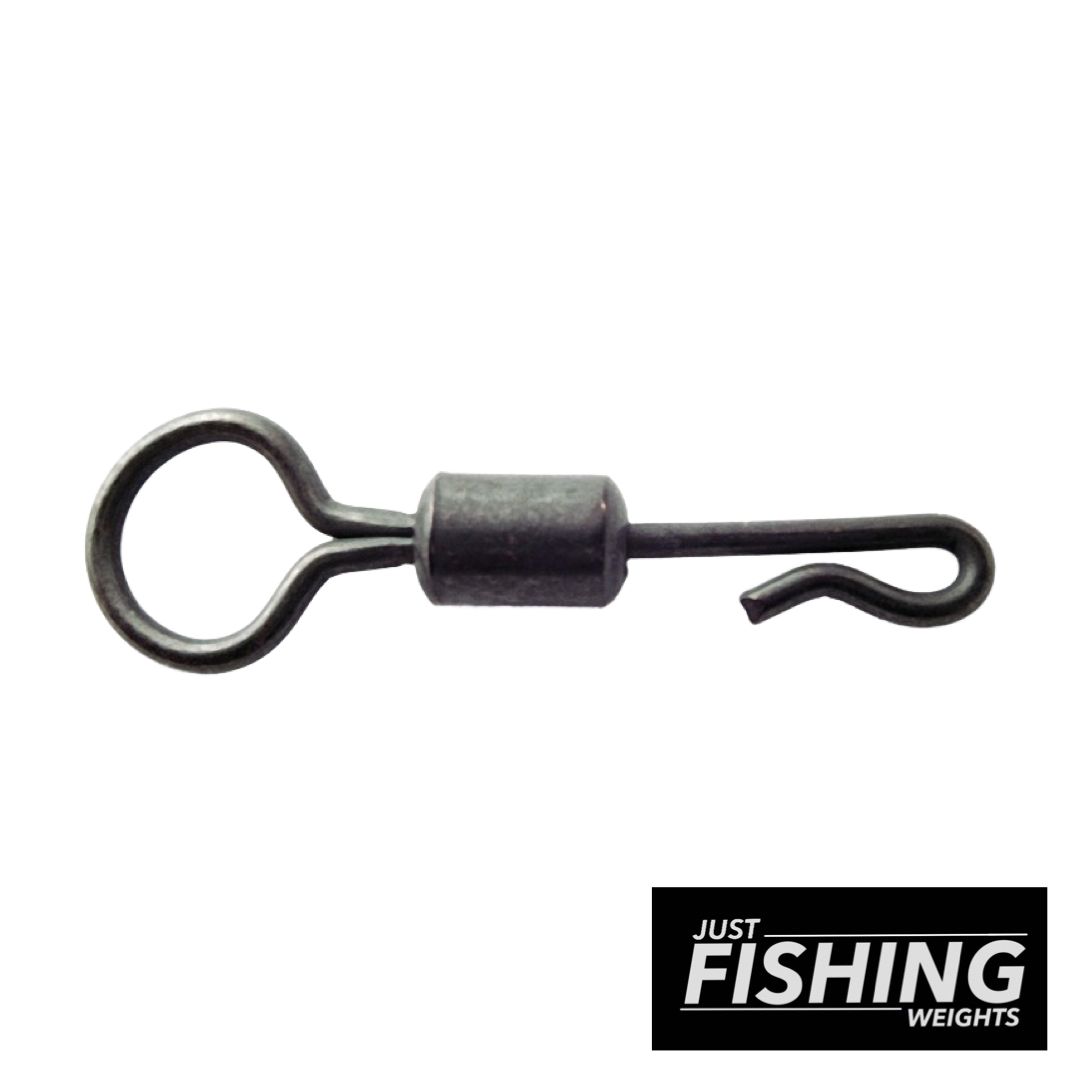 Just Fishing Weights - Size 4 Large Eye Clip Swivel (UK Size 8)