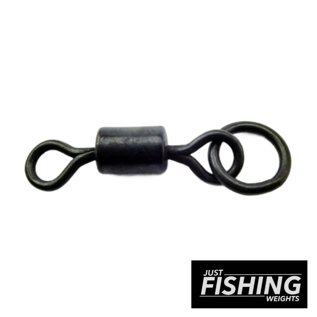 Just Fishing Weights - Size 4 Ring Rolling Barrel Swivels (UK Size 8)