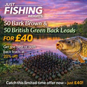 Just Fishing Weight - Dea;s - 100 x 1.0oz Back Leads £40